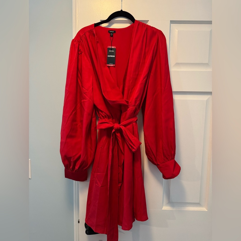 NWT Red Express Wrap Dress